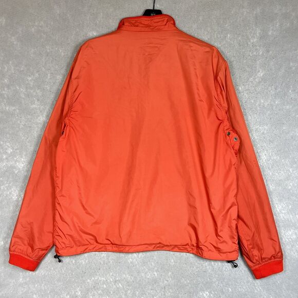 Peter Millar Jacket Full Zip Windbreaker Jacket Mens Large Orange Lined Golf - Picture 6 of 11